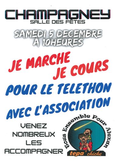 Je marche, je cours pour le téléthon